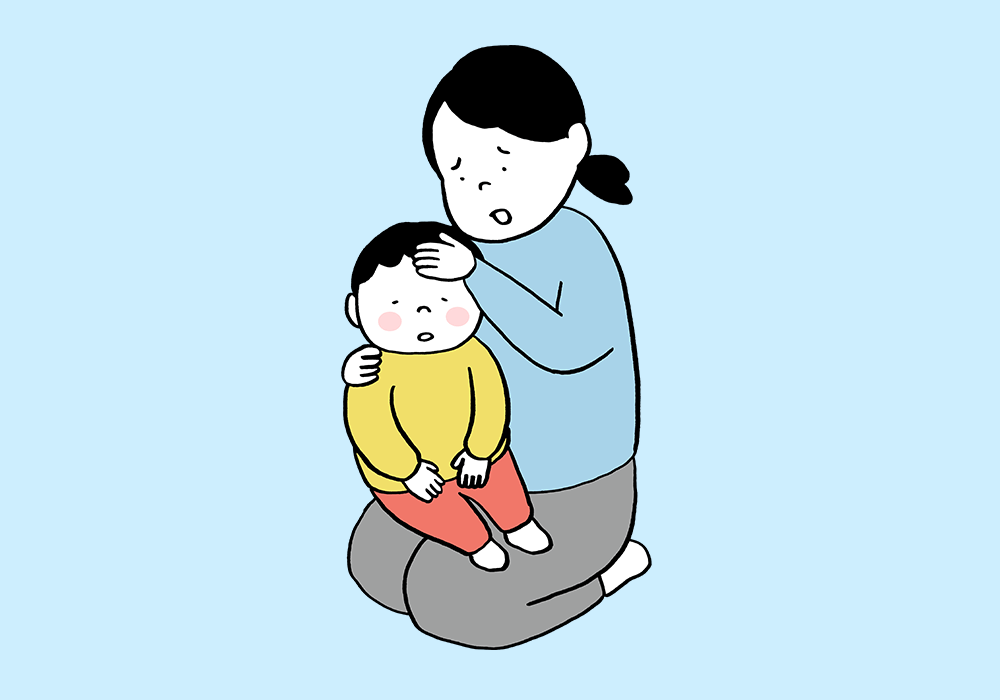 熱が出た子ども